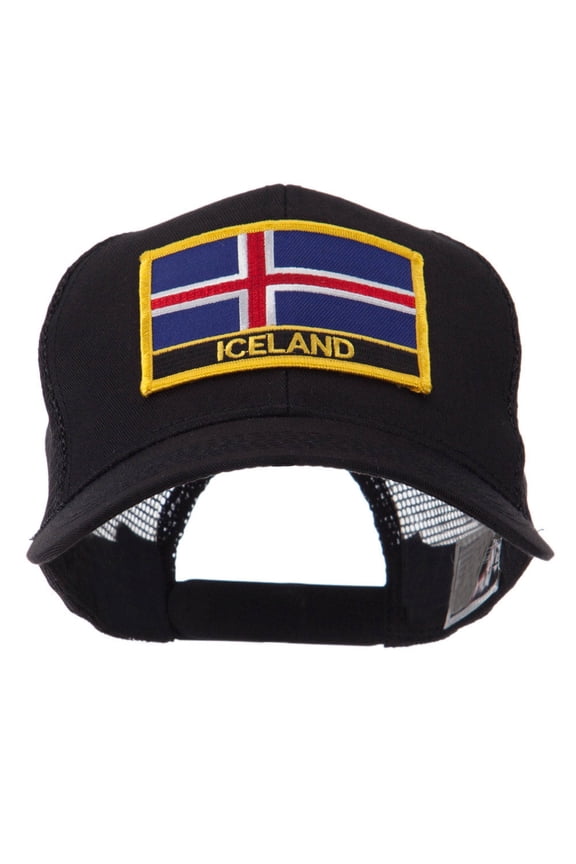 Europe Flag Letter Patched Mesh Cap - Iceland OSFM