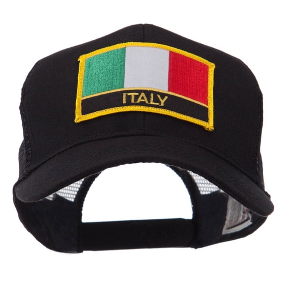 Europe Flag Letter Patched Mesh Cap - Italy OSFM
