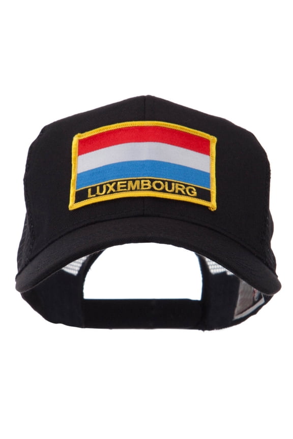 Europe Flag Letter Patched Mesh Cap - Luxembourg OSFM