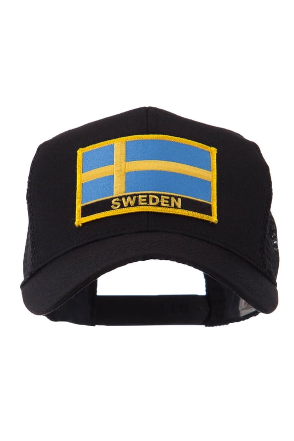 Europe Flag Letter Patched Mesh Cap - Sweden OSFM