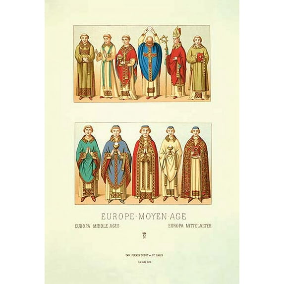 Europe-Moyen-Age Fine art canvas print (20" x 30")