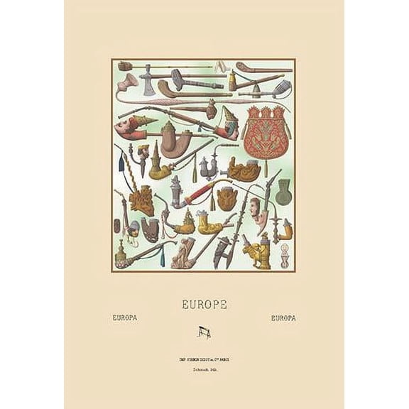 Europe - Pipes, Cases, and Smoking Accessories-Fine Art Canvas Print (20" x 30")