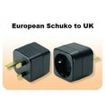 thumbnail image 1 of Europe Schuko to UK British Plug Adapter, 1 of 1