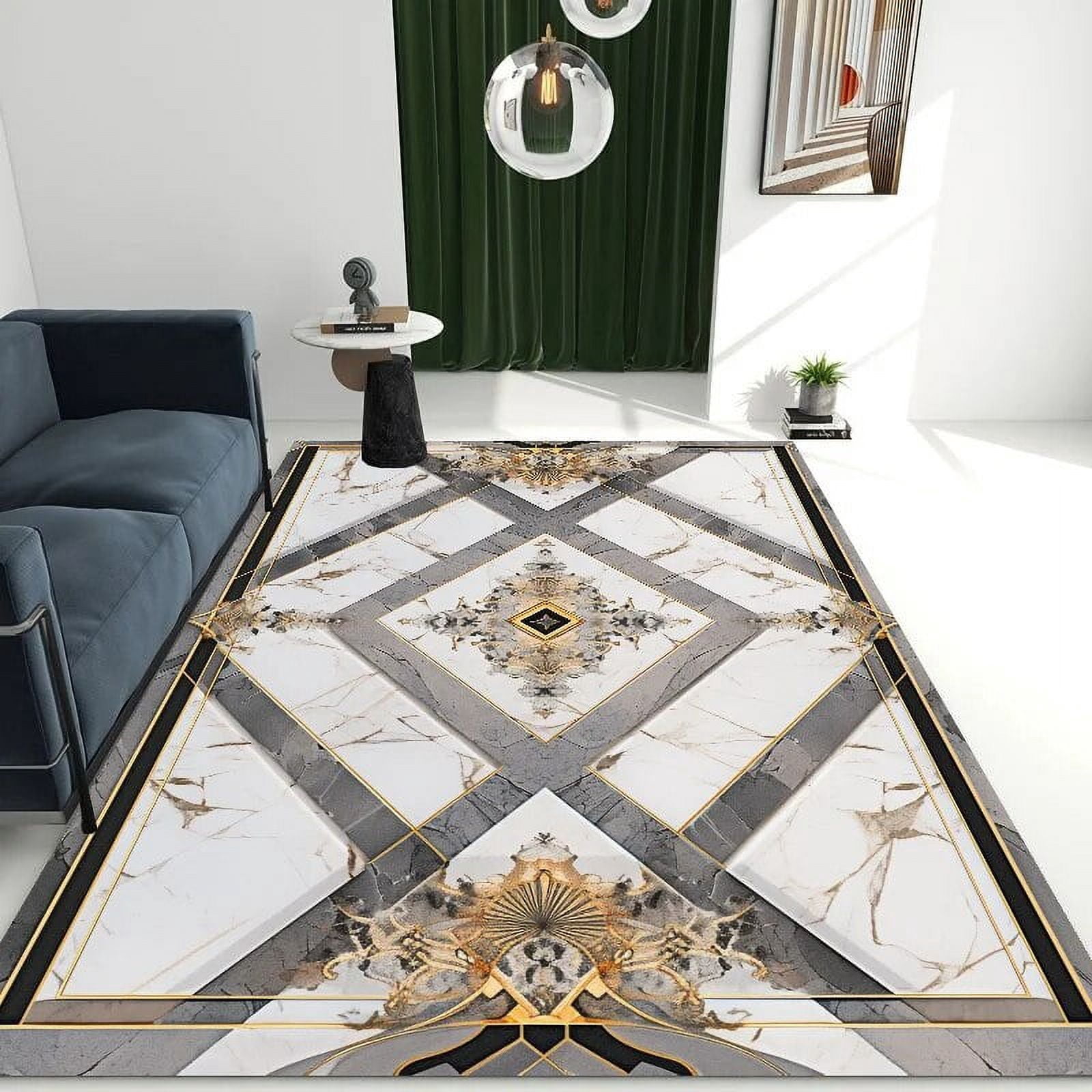 Urop Rugs Europe Style Living Room Carpets Light Luxury Marble Bedroom Decoration ...