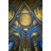 Europe-Uzbekistan-Samarkand Interior of mausoleum for ruler Tamerlane Poster Print - Gallery Jaynes 15 x 24