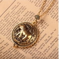 thumbnail image 1 of Europe and America style fashion personality magnifying glass necklace creative retro animal pendant jewelry-elephant, 1 of 6