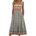 thumbnail image 1 of Europe and the United States 2024 spring and summer new print sleeveless pullover dress women casual plus-size dress, 1 of 9