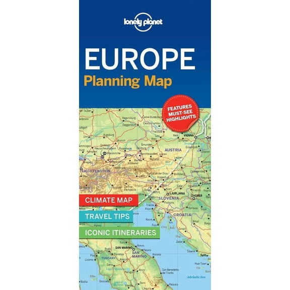 Europe planning map - folded map: 9781786579102
