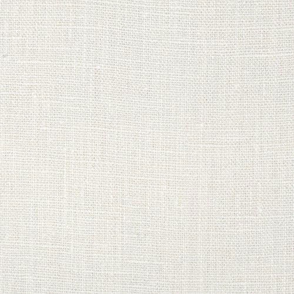 European 100 Washed Linen White, Fabric By The Yard
