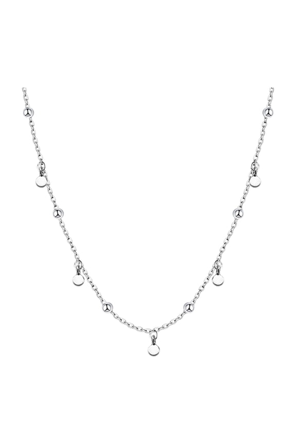 European American Personality Chain Necklace 3MM Chain Hip Hop Trend Chain Collars Twisted Rope Chain Necklace, Copper Silver One Size, Unique Design, Lightweight, Great for Men and Women