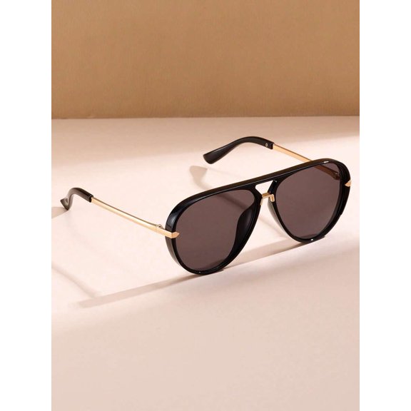 European & American Style Oversized Neon Color Frame Glasses, Vintage Versatile Eyewear For Outdoor, Travel And Daily Wear