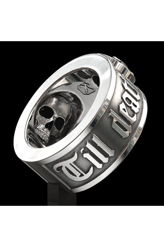 European American Style Skull Ring, Alloy Material Electroplated Finish, Fashion Jewelry for Men and Women