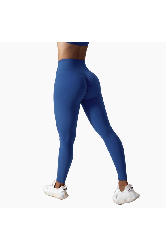 European And American Drawstring Belly Contracting Nude Feel High Waist Yoga Pants 1773656642681535