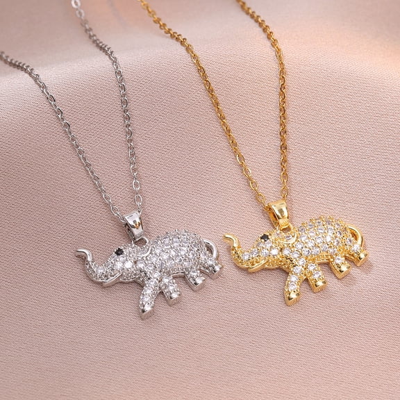 European And American Personalized Fashion Zircon Animal Necklace