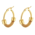 European And American Style Titanium Steel Earrings Trendy Women's