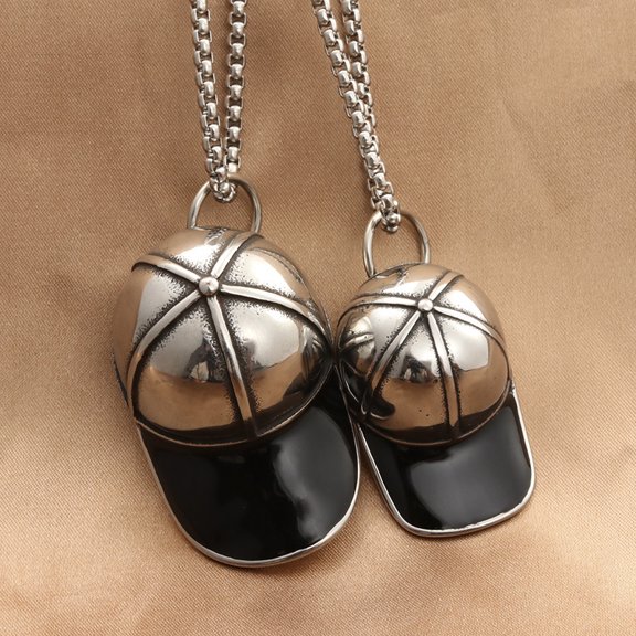 European And American Titanium Steel Hat Pendant Personality Punk Retro