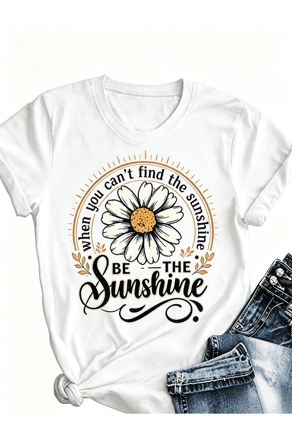 European And American Women'S Clothing, Round-Neck Short-Sleeve Casual Loose Top, Basic Short-Sleeve T-Shirt