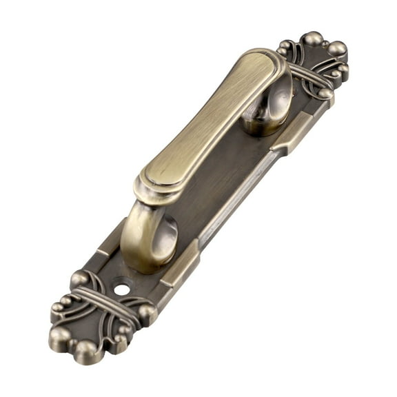 European Antique Exposed Wooden Sliding Push-Pull Door Handle For Furniture Cabinets Drawers Wardrobes Hardware