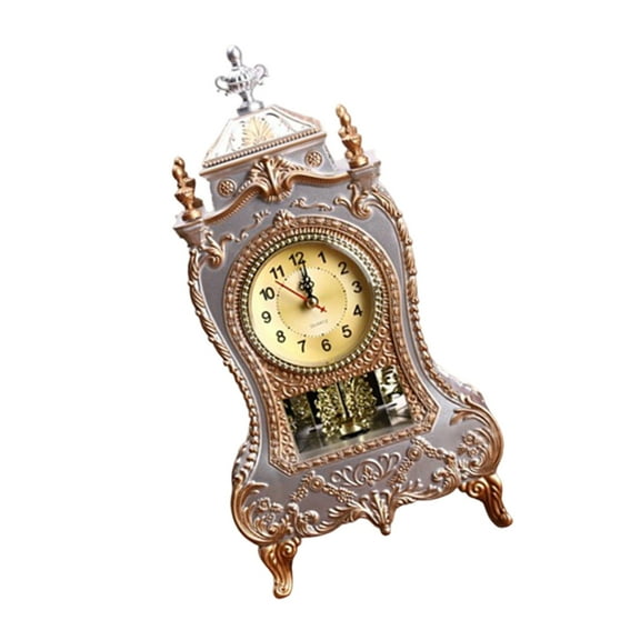 European Antique Mantels Table Clock Musical Chimes Hourly Melodies Home Decors