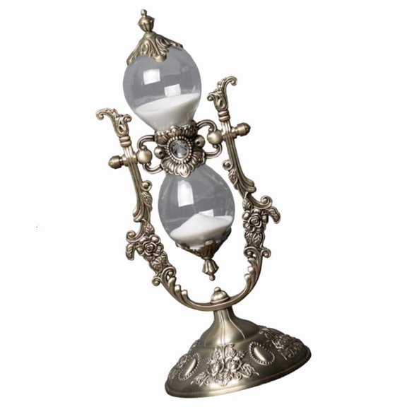 ANXPTIME Elegant Glass Sand Clock 15/30 Minutes Timer for Office or Study Desk Decoration
