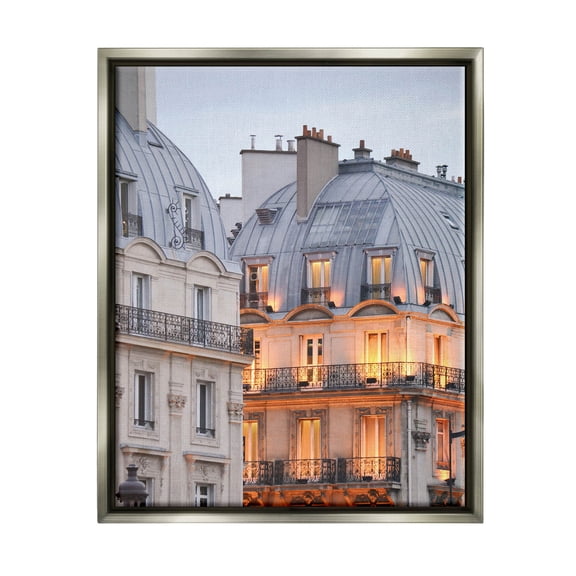 European Architecture Cityscape Town & City Photograph Luster Gray Framed Art Print Wall Art