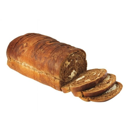 European Bakers Thick Sliced Seeded Marble Rye, 5/8 inch - 8 per case.