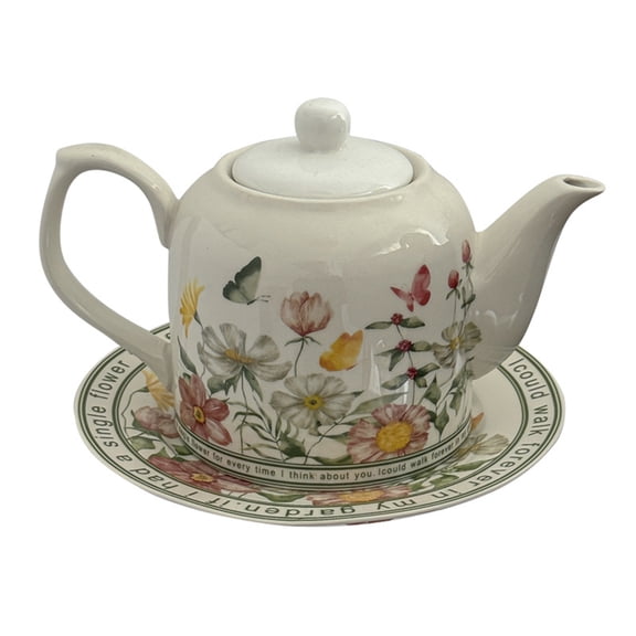 European Bone China Teapot English Afternoon Tea Set Teapot Porcelain Coffee Pot Heat Resistant Kettle Pot