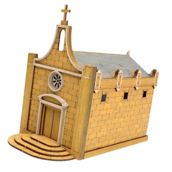 European Building Model Miniature Wooden House DIY Easy Assembly Wood Material Toy Collection Scene Decor