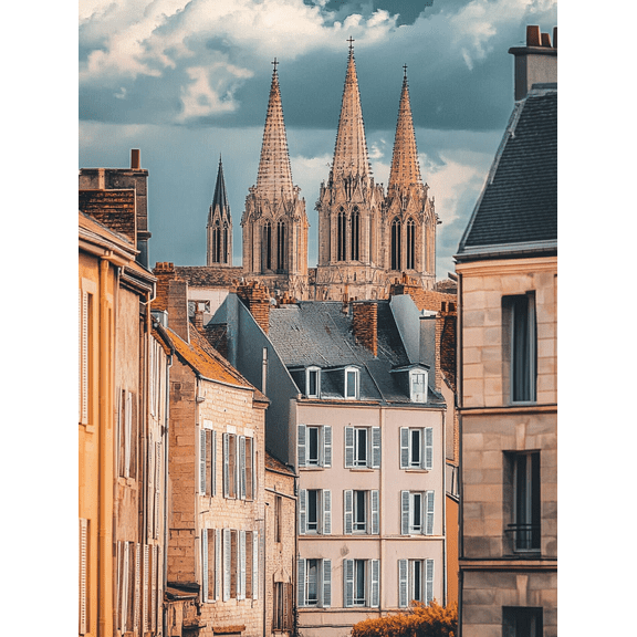 European Cathedral Gothic Architecture Canvas Painting PrintSuitable for Living RoomBedroomOfficeHotelApartment Decoration