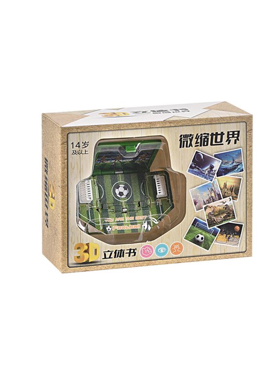 European Cup Football Championship 3D Folding Book Football Bomb Explosion Book Idyllic Key Chain Bomb Book Toy Decompression Bag Pendant Presents For Kids