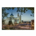 thumbnail image 1 of European Cutting Board, Old and Royal Palace in Madrid Mediterrenean City Europe Urban Print, Decorative Tempered Glass Cutting and Serving Board, in 3 Sizes, by Ambesonne, 1 of 2