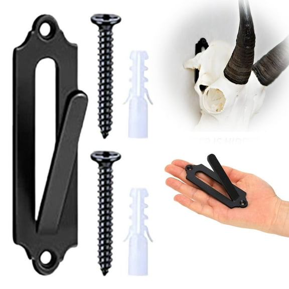 European Deer Trophy Mounting Bracket. The Bracket Kit Includes All The Hardware You Need To Safely Display Your Trophy and Create Unforgettable Memories