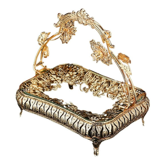 European Dessert Plates, Decorative Tray, Dried Food Plate, Serving Platters, Candy Snack Trays for Countertop Wedding Home Farmhouse Decoration