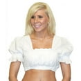 thumbnail image 1 of European Dirndl White Crop Top Blouse, 1 of 3