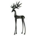 thumbnail image 1 of European Elegance Faux Metal Deer Statue, Antique Finish - Weather-Resistant Entryway Decor, Indoor Living Room/Outdoor Garden Ornament, 1 of 4