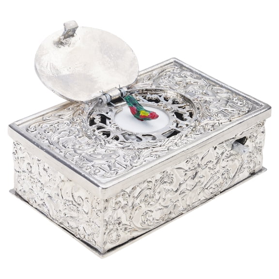 European Embossed Bird Music Box Mechanical Singing Bird Automatons Antique Wind Up Musical Box Collectible Ornament