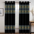 thumbnail image 1 of European Ethiopian Traditional Design Semi Blackout Curtains 2 Panels Bohemian Style Living Room Bedroom Home r Curtains, 1 of 5