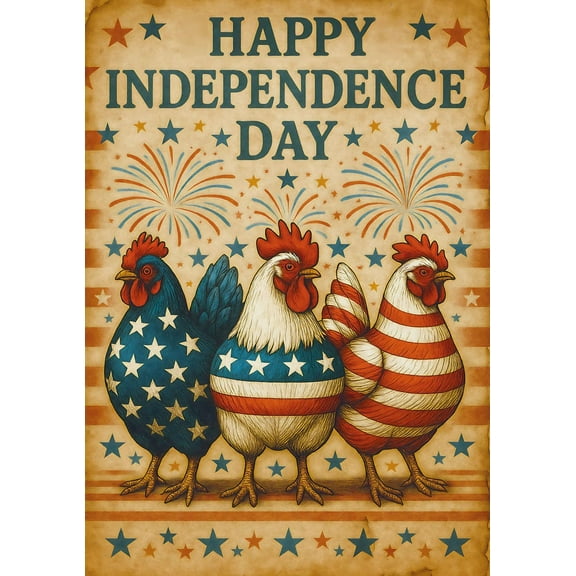 European Excellency, American Holiday Decoupage Paper for Furniture and Crafts, Independence Day Rice Paper for Decoupage, Junk Journals and Scrapbooking, Artwork, A4 (Patriotic Chicks - 2 Sheets)