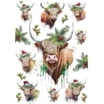 thumbnail image 1 of European Excellency, Christmas Decoupage Paper for Furniture and Crafts, Rice Paper for Decoupage, Scrapbooking Paper, Arts and Crafts Supplies, A4 (Christmas Highland - 2 Sheets), 1 of 7