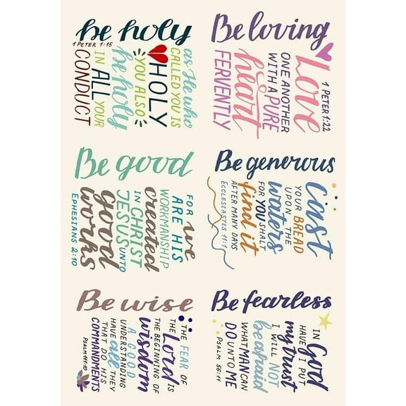 European Excellency, Religious Quotes on Decoupage Paper for Furniture and Crafts, Rice Paper for Decoupage, Junk Journals and Scrapbooking, Arts & Crafts Supplies, A4 (Religious Quotes I - 2 Sheets)