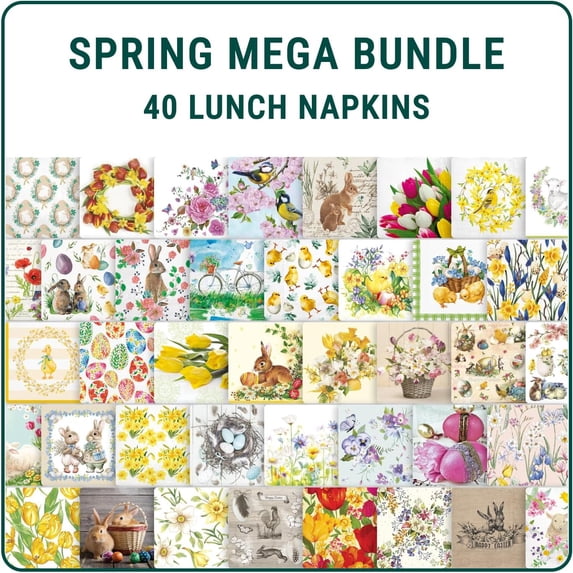 European Excellency, Spring Paper Napkins for Decoupage, Spring ...