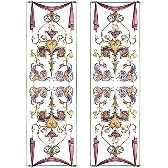 European Excellency, Vintage Mosaic Decoupage Paper for Furniture and Crafts, Vintage Rice Paper for Decoupage, Junk Journals and Scrapbooking, Arts and Crafts Supplies, A4 (Grotesque - 2 Sheets)