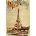 thumbnail image 1 of European Excellency, Vintage Photo Decoupage Paper for Furniture and Crafts, Landscape Rice Paper for Decoupage, Junk Journals and Scrapbooking, Graphique de France, A4 (Eiffel Tower - 2 Sheets), 1 of 7