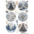 thumbnail image 1 of European Excellency, Wet On Christmas Decals for Crafts, Waterslide Decal Paper, Christmas Water Decal Transfers for Wood, Glass, Ceramics, & More, Holiday Decor (Marble Ornaments - 8.25"x11.75), 1 of 7