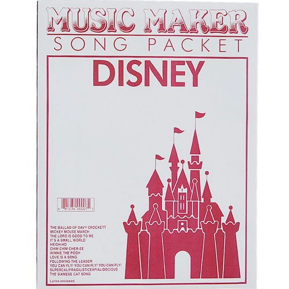 European Expressions Intl Disney #1 Music Maker Song Sheet