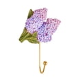 thumbnail image 1 of European Floral Embossed Wall Hooks, Vintage Decorative Coat Hooks, Antique Style Wall Hangers for Home Decor, 1 of 8