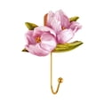 thumbnail image 1 of European Floral Embossed Wall Hooks, Vintage Decorative Coat Hooks, Antique Style Wall Hangers for Home Decor, 1 of 8
