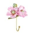 thumbnail image 1 of European Floral Embossed Wall Hooks, Vintage Decorative Coat Hooks, Antique Style Wall Hangers for Home Decor, 1 of 8