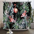 thumbnail image 1 of European Flowers Birds Plants Bath Curtains Waterproof Shower Curtain 3D Printing Bathroom Decoration With Hook Bath Screen, 1 of 5
