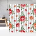 thumbnail image 1 of European Flowers Pattern Shower Curtain 3d Bath Curtains Bathroom Waterproof With Shower Curtain Polyester Washable Cloth, 1 of 5
